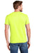 Hanes P4200 Mens X-Temp Moisture Wicking Short Sleeve Crewneck T-Shirt Heather Neon Lemon Yellow Back