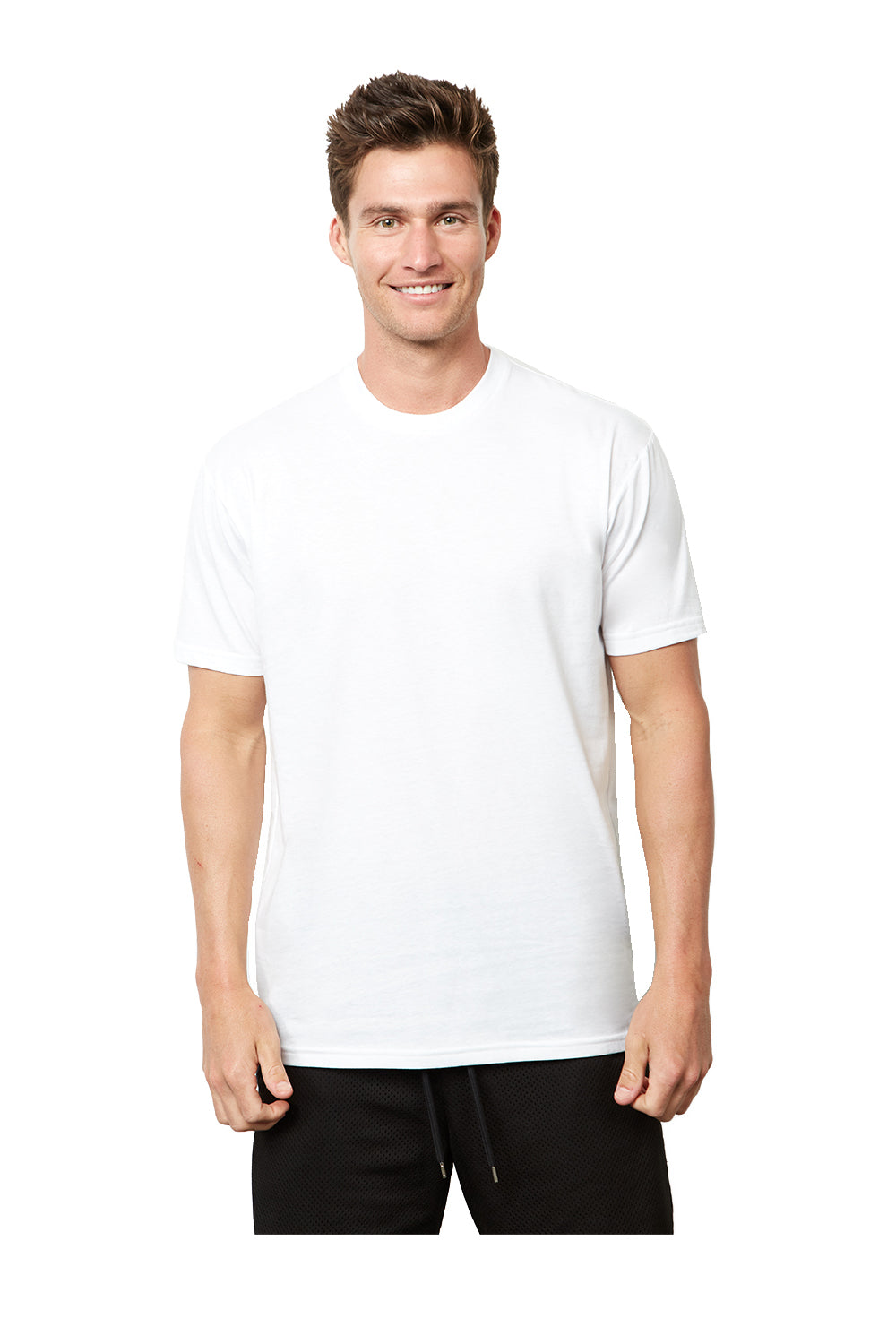 Next Level 4210 Mens Eco Performance Short Sleeve Crewneck T-Shirt White Front