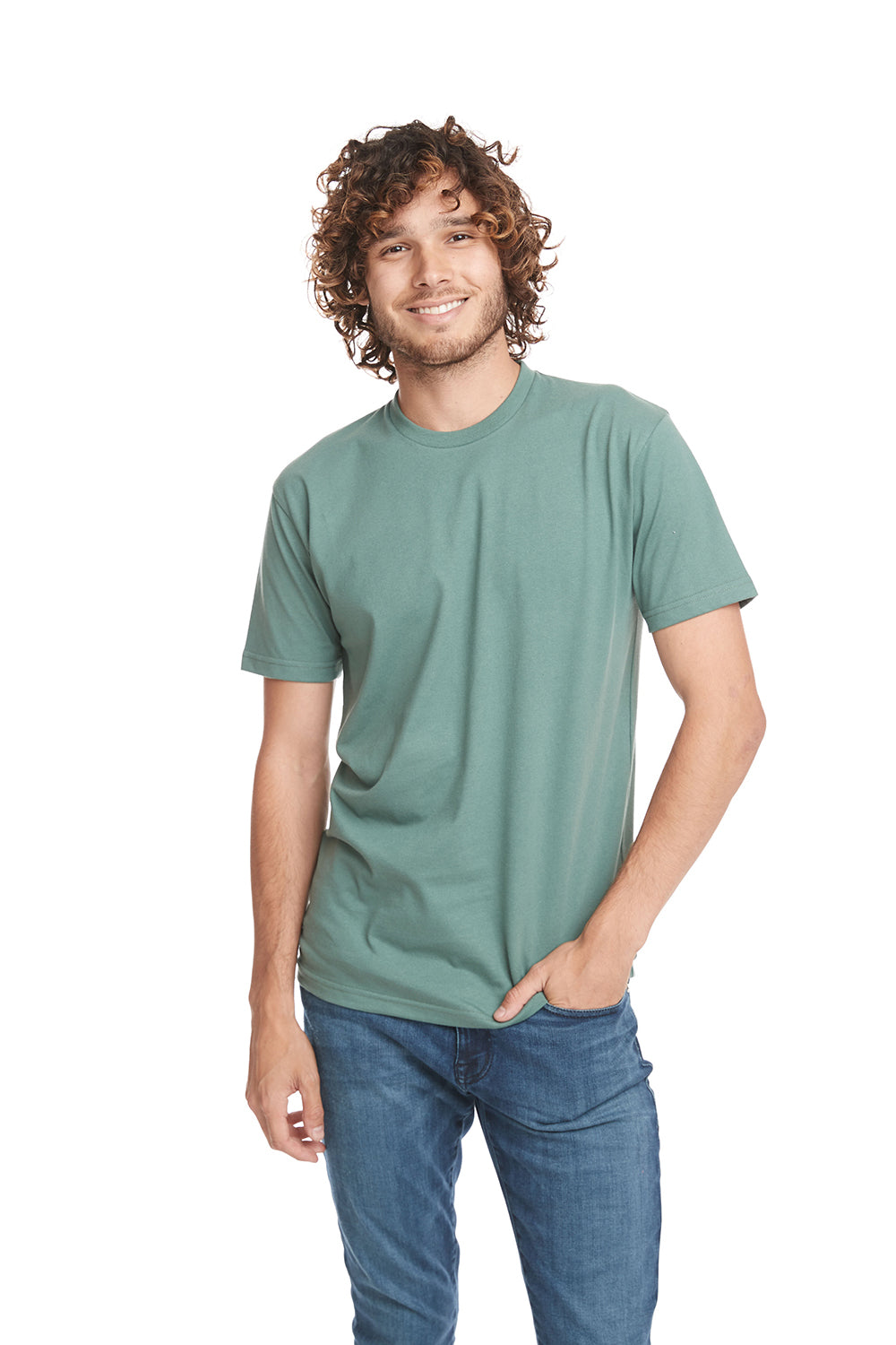 Next Level 4210 Eco Performance Short Sleeve Crewneck T-Shirt Pine Green Front