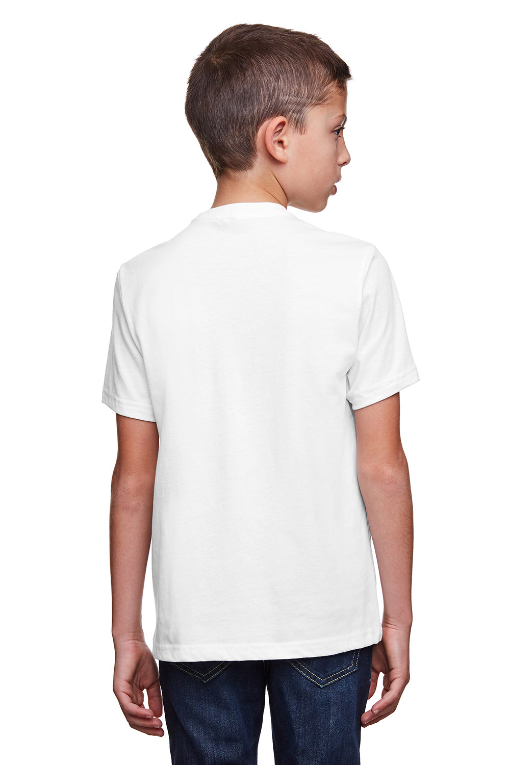 Next Level 4212 Youth Eco Performance Moisture Wicking Short Sleeve Crewneck T-Shirt White Back
