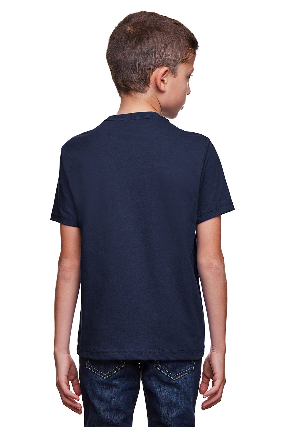Next Level 4212 Youth Eco Performance Moisture Wicking Short Sleeve Crewneck T-Shirt Navy Blue Back
