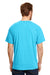 Hanes 42TB Mens X-Temp FreshIQ Moisture Wicking Short Sleeve Crewneck T-Shirt Turquoise Blue Back