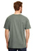 Hanes 42TB Mens X-Temp FreshIQ Moisture Wicking Short Sleeve Crewneck T-Shirt Military Green Back
