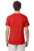 Hanes 42TB Mens X-Temp FreshIQ Moisture Wicking Short Sleeve Crewneck T-Shirt Heather Poppy Red Back