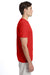 Hanes 42TB Mens X-Temp FreshIQ Moisture Wicking Short Sleeve Crewneck T-Shirt Heather Poppy Red SIde