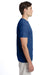 Hanes 42TB Mens X-Temp FreshIQ Moisture Wicking Short Sleeve Crewneck T-Shirt Heather Regal Navy Blue SIde