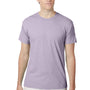 Hanes Mens X-Temp FreshIQ Moisture Wicking Short Sleeve Crewneck T-Shirt - Heather Pale Violet Purple