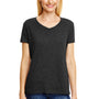 Hanes Womens X-Temp FreshIQ Moisture Wicking Short Sleeve V-Neck T-Shirt - Solid Black