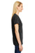 Hanes 42VT Womens X-Temp FreshIQ Moisture Wicking Short Sleeve V-Neck T-Shirt Black Side