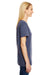 Hanes 42VT Womens X-Temp FreshIQ Moisture Wicking Short Sleeve V-Neck T-Shirt Navy Blue Side