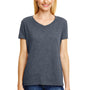 Hanes Womens X-Temp FreshIQ Moisture Wicking Short Sleeve V-Neck T-Shirt - Slate Grey