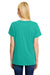 Hanes 42VT Womens X-Temp FreshIQ Moisture Wicking Short Sleeve V-Neck T-Shirt Breezy Green Back