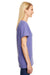 Hanes 42VT Womens X-Temp FreshIQ Moisture Wicking Short Sleeve V-Neck T-Shirt Grape Purple Side