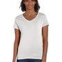 Hanes Womens X-Temp FreshIQ Moisture Wicking Short Sleeve V-Neck T-Shirt - Eco White