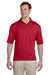 Jerzees 436P Mens SpotShield Stain Resistant Short Sleeve Polo Shirt w/ Pocket Red Front
