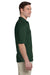 Jerzees 436P Mens SpotShield Stain Resistant Short Sleeve Polo Shirt w/ Pocket Forest Green Side