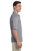 Jerzees 436P Mens SpotShield Stain Resistant Short Sleeve Polo Shirt w/ Pocket Oxford Grey Side