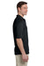 Jerzees 436P Mens SpotShield Stain Resistant Short Sleeve Polo Shirt w/ Pocket Black Side