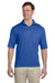 Jerzees 436P Mens SpotShield Stain Resistant Short Sleeve Polo Shirt w/ Pocket Royal Blue Front