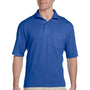 Jerzees Mens SpotShield Stain Resistant Short Sleeve Polo Shirt w/ Pocket - Royal Blue