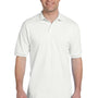 Jerzees Mens SpotShield Stain Resistant Short Sleeve Polo Shirt - White