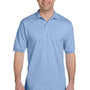 Jerzees Mens SpotShield Stain Resistant Short Sleeve Polo Shirt - Light Blue