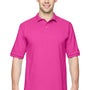 Jerzees Mens SpotShield Stain Resistant Short Sleeve Polo Shirt - Cyber Pink