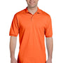 Jerzees Mens SpotShield Stain Resistant Short Sleeve Polo Shirt - Safety Orange