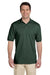 Jerzees 437 Mens SpotShield Stain Resistant Short Sleeve Polo Shirt Forest Green Front
