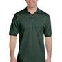 Jerzees Mens SpotShield Stain Resistant Short Sleeve Polo Shirt - Forest Green