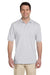 Jerzees 437 Mens SpotShield Stain Resistant Short Sleeve Polo Shirt Ash Grey Front