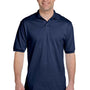 Jerzees Mens SpotShield Stain Resistant Short Sleeve Polo Shirt - Navy Blue