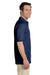 Jerzees 437 Mens SpotShield Stain Resistant Short Sleeve Polo Shirt Navy Blue Side
