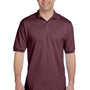 Jerzees Mens SpotShield Stain Resistant Short Sleeve Polo Shirt - Maroon
