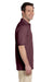 Jerzees 437 Mens SpotShield Stain Resistant Short Sleeve Polo Shirt Maroon Side