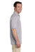 Jerzees 437 Mens SpotShield Stain Resistant Short Sleeve Polo Shirt Silver Grey Side