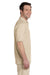 Jerzees 437 Mens SpotShield Stain Resistant Short Sleeve Polo Shirt Sandstone Brown Side