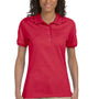 Jerzees Womens SpotShield Stain Resistant Short Sleeve Polo Shirt - True Red