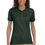 Jerzees Womens SpotShield Stain Resistant Short Sleeve Polo Shirt - Forest Green