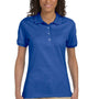 Jerzees Womens SpotShield Stain Resistant Short Sleeve Polo Shirt - Royal Blue