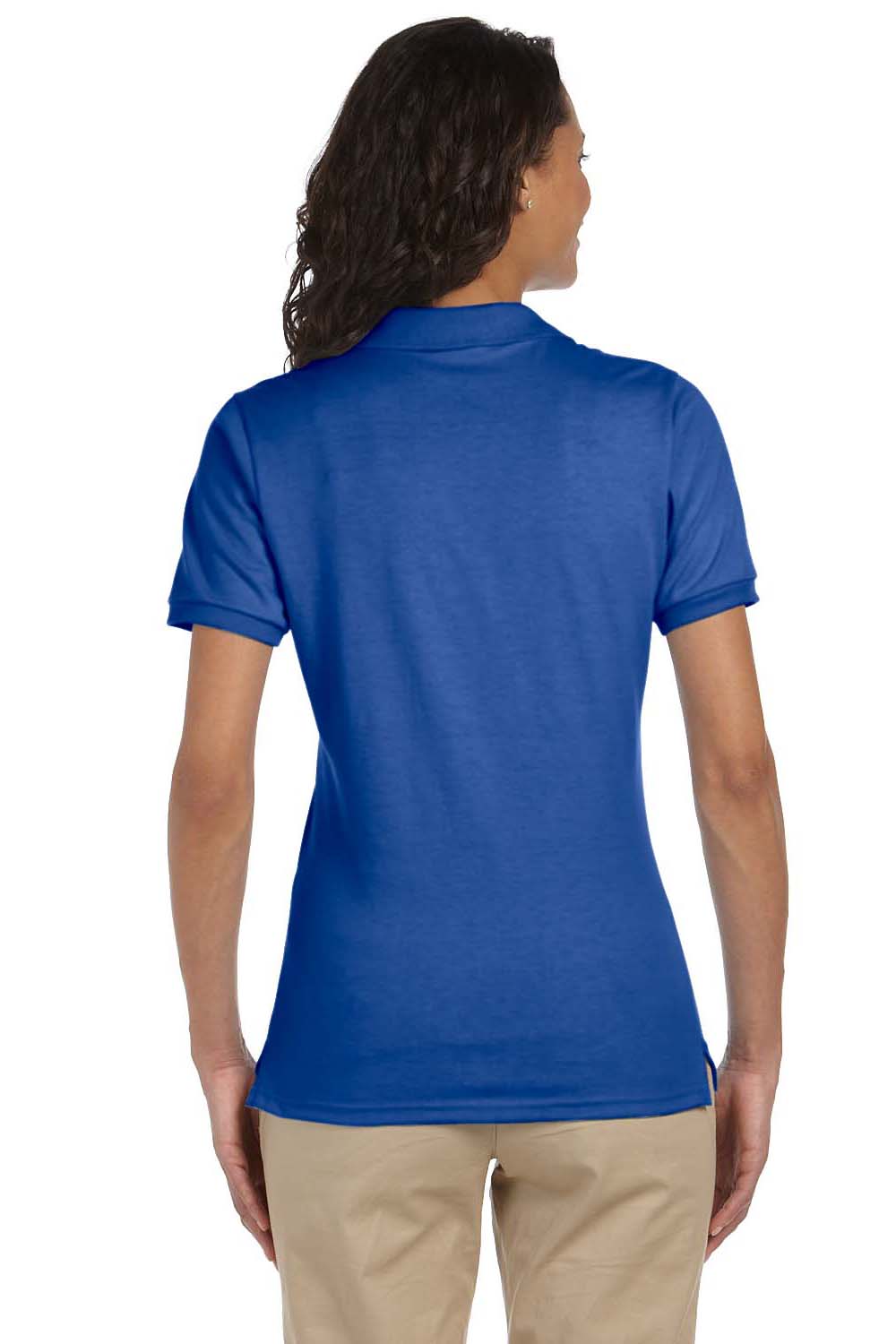 Jerzees 437W Womens SpotShield Stain Resistant Short Sleeve Polo Shirt Royal Blue Back