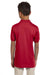 Jerzees 437Y Youth SpotShield Stain Resistant Short Sleeve Polo Shirt Red Back