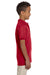 Jerzees 437Y Youth SpotShield Stain Resistant Short Sleeve Polo Shirt Red Side