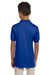 Jerzees 437Y Youth SpotShield Stain Resistant Short Sleeve Polo Shirt Royal Blue Back