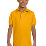 Jerzees Youth SpotShield Stain Resistant Short Sleeve Polo Shirt - Gold