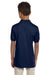 Jerzees 437Y Youth SpotShield Stain Resistant Short Sleeve Polo Shirt Navy Blue Back
