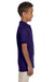 Jerzees 437Y Youth SpotShield Stain Resistant Short Sleeve Polo Shirt Purple Side