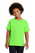 Gildan 5000B/G500B Youth Short Sleeve Crewneck T-Shirt Neon Green Front