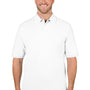 Jerzees Mens Short Sleeve Polo Shirt - White