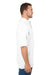 Jerzees 443MR Mens Short Sleeve Polo Shirt White Side